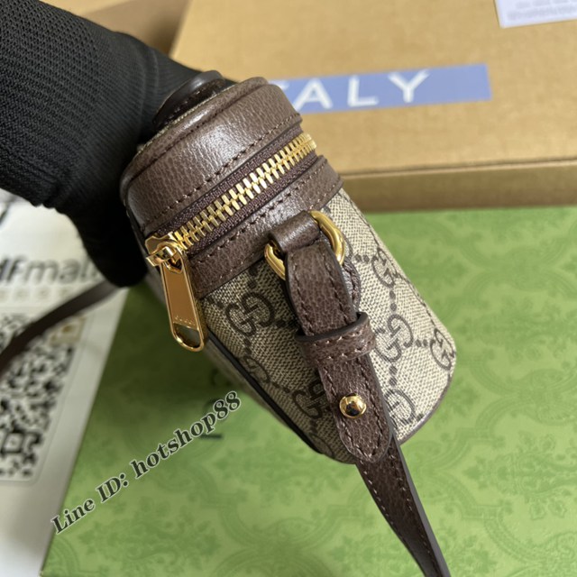 Gucci專櫃新款化妝包 古馳Ophidia系列迷你肩背包699532 gqy4069